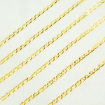 Load image into Gallery viewer, 040FLP1FGT2A9L001byFt. 14k Solid Gold Flat Marina Link Chain
