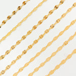 Load image into Gallery viewer, V301GF. 14k Gold Filled Diamond Cut Marina Link Chain