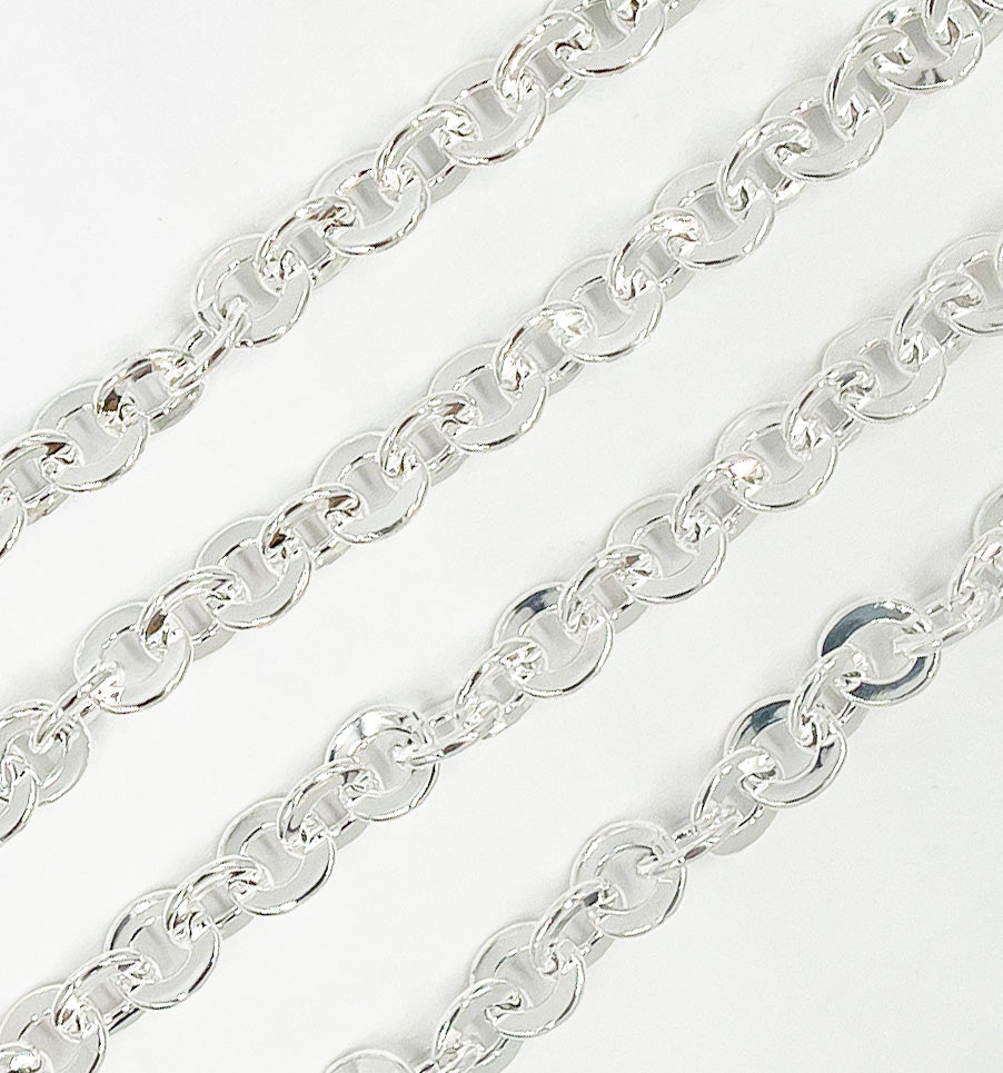 925 Sterling Silver Cable Chain Link. V136SS