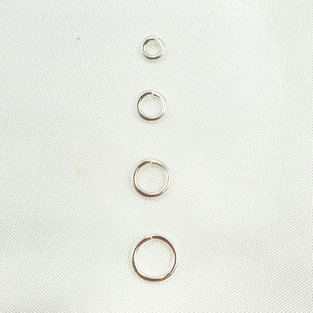 925 Sterling Silver Open Jump Ring 18 Gauge 4mm. 5004525