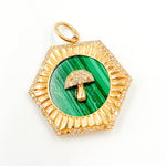 Load image into Gallery viewer, Gold Hexagon Pendants