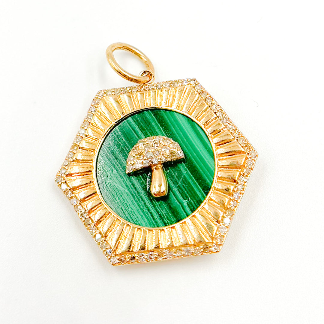 Gold Hexagon Pendants