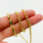 Load image into Gallery viewer, 200HIV0934000. 14k Solid Yellow Gold Venetian Box Link Chain