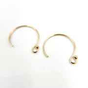 Gold Filled Circle Ball End Ear Wire