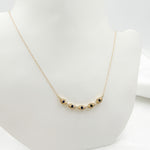 Load image into Gallery viewer, 14k Solid Gold Diamond and Blue Sapphire Eye Necklace. NFE70852BS
