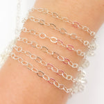 Load image into Gallery viewer, 2207FSS. Sterling Silver Flat Cable Chain
