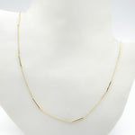 Load image into Gallery viewer, NKSET611. 14k Solid Yellow Gold Bars Link Necklace