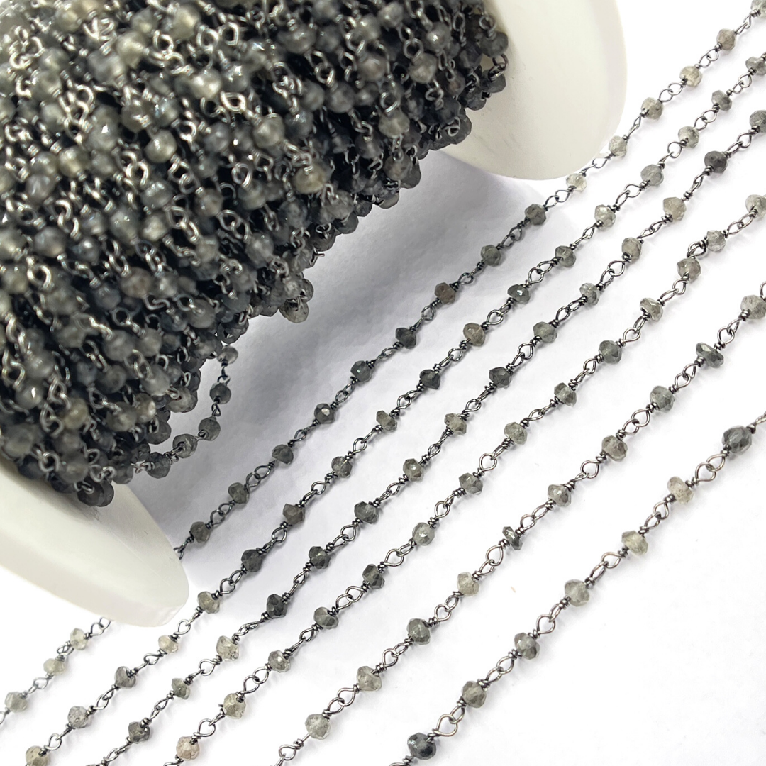 Black Moonstone Chain