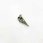 Load image into Gallery viewer, DC351. Diamond Silver Mini Spike Charm
