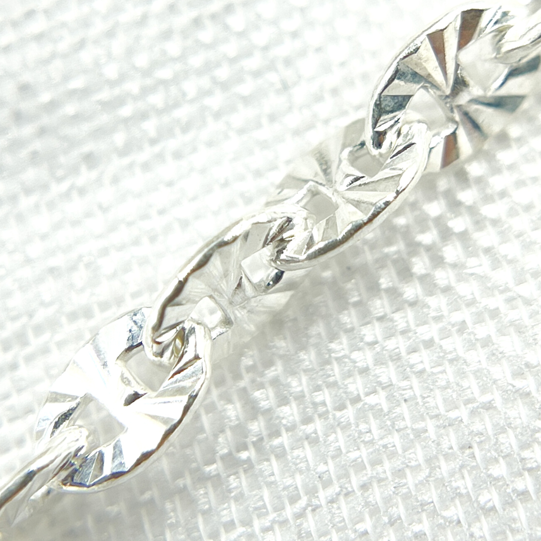 925 Sterling Silver Diamond Cut Marina Chain. V90SS