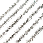 Load image into Gallery viewer, V109BR. Black Rhodium Sterling Silver Dangle Chain
