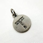 Load image into Gallery viewer, DC055. Diamond Sterling Silver Letter &quot;T&quot; Round Charm
