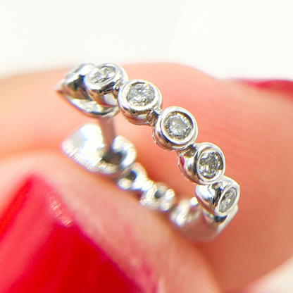 Diamond Hoop Earrings