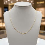 Load image into Gallery viewer, NKSET611. 14k Solid Yellow Gold Bars Link Necklace