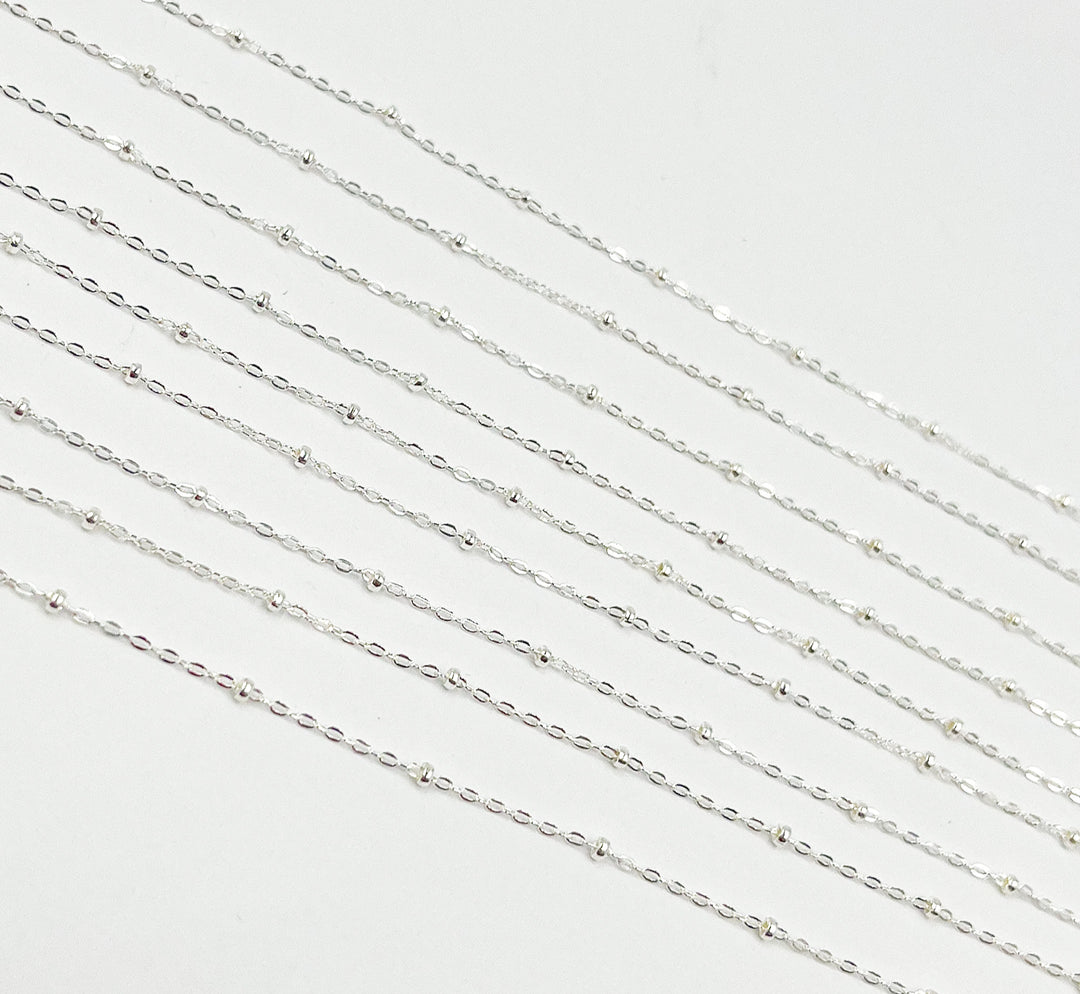 1104SS. Sterling Silver Satellite Chain