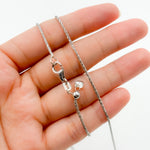 Load image into Gallery viewer, TRE005. 14k Solid White Gold Wheat Chain
