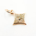 Load image into Gallery viewer, DC282. Diamond Sterling Silver Diamond Shape Charm
