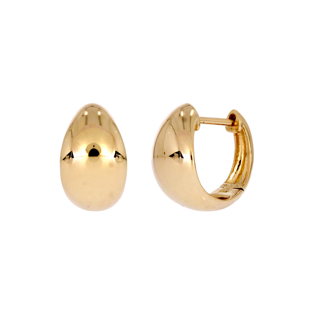 EHZ57568. 14K Solid Gold Fancy Hoop Earrings