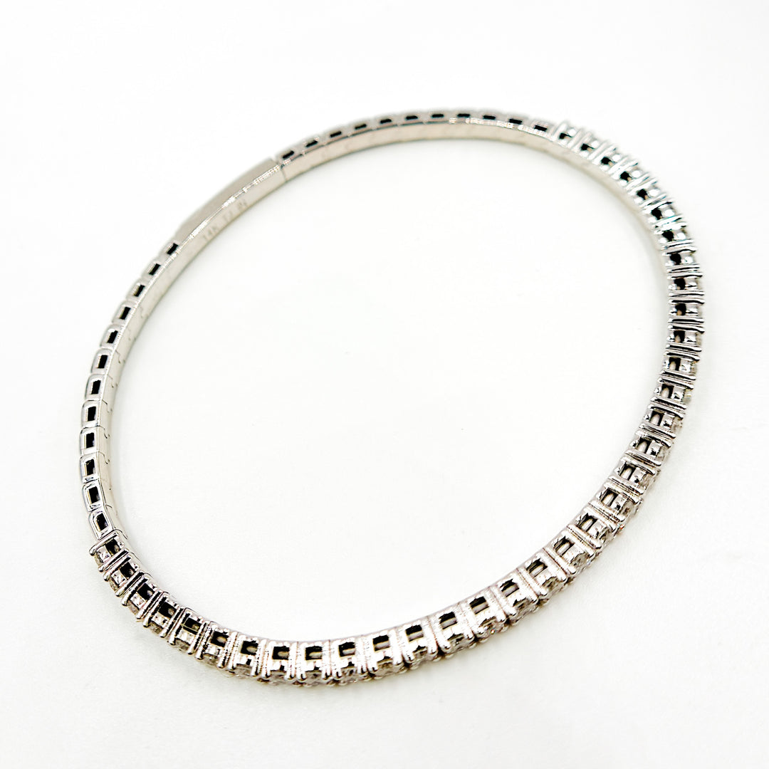 BNP68311. 14K Solid Gold Diamond Bangle