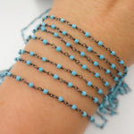 Load image into Gallery viewer, Shop Wrap Chain made with Black Rhodium 925 Sterling Silver
