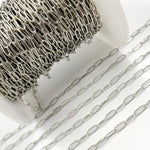 Load image into Gallery viewer, 2903FOX. Oxidized Sterling Silver Flat Paperclip Chain
