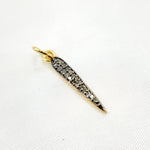 Load image into Gallery viewer, DC926. Diamond Sterling Silver Spike Pendant
