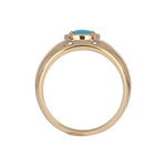 Load image into Gallery viewer, CR97435TQ7X5. 14k Solid Gold Turquoise Fancy Ring