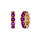 Load image into Gallery viewer, CMZ00096N. 14K Solid Gold Natural Gemstone Round Ring Slider