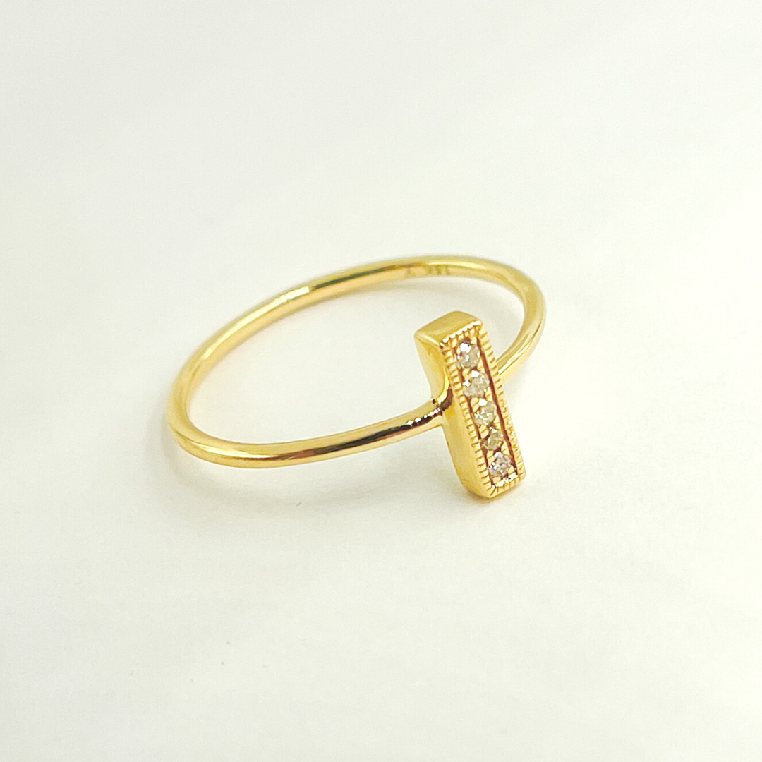 14K Solid Gold Diamond Ring. GDR20