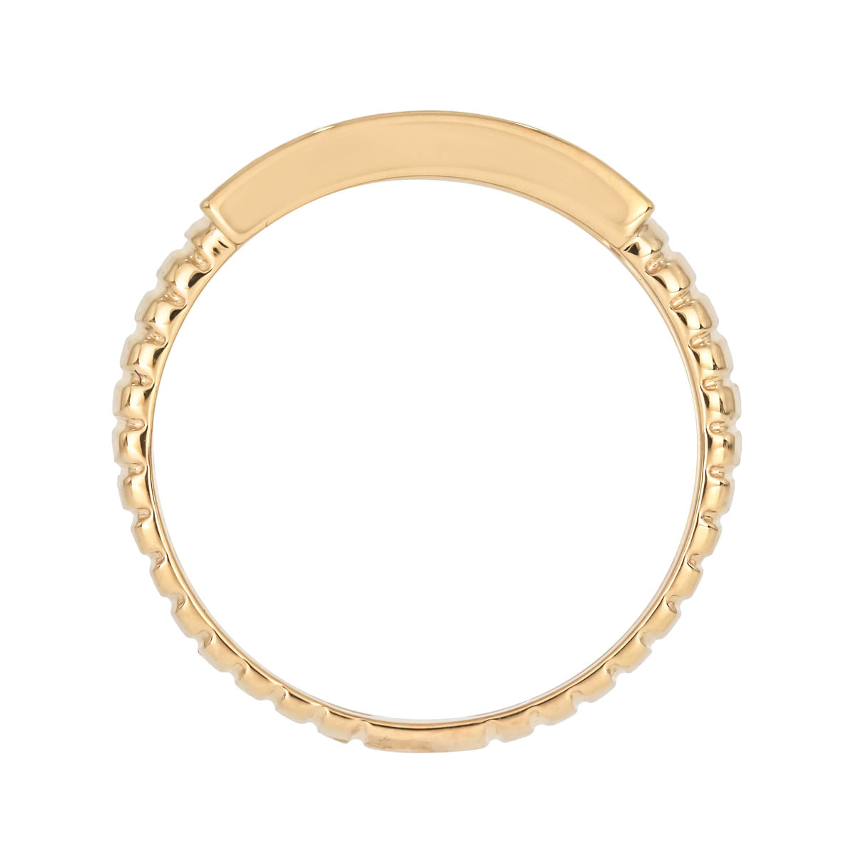 14K Solid Gold Diamond Band Ring
