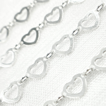 Load image into Gallery viewer, 925 Sterling Silver Open Heart Shape Link Chain. V132SS
