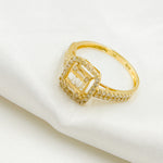 Load image into Gallery viewer, Black Rhodium Sterling Silver With Gold and Diamond Rhomb