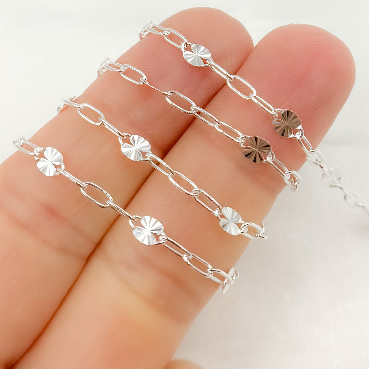 Shop Now Sterling Silver Marina and Cable Link Chain