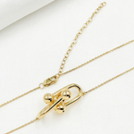 Load image into Gallery viewer, 14K Solid Gold Knot Necklace. NFZ71461
