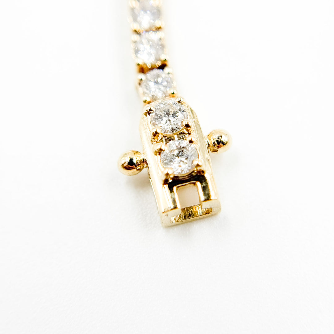 BTR65085. 14k Solid Gold Diamond Tennis Bracelet
