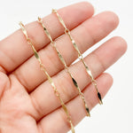 Load image into Gallery viewer, 70/8720BD/SP. 14K Gold Filled Dapped Bar Chain