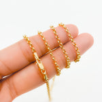 Load image into Gallery viewer, 000HVR0344000. 14K Solid Yellow Gold Round Rolo Hollow Chain Necklace