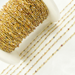 Load image into Gallery viewer, SAP4. Tundu Sapphire Gold Plated Wire Chain
