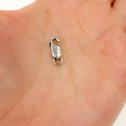 12MM Oxidized Sterling Silver Lobster Clasp