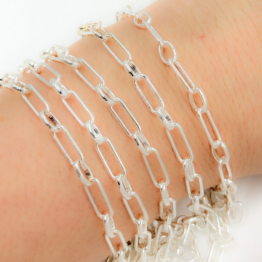 Sterling Silver Long and Short Link