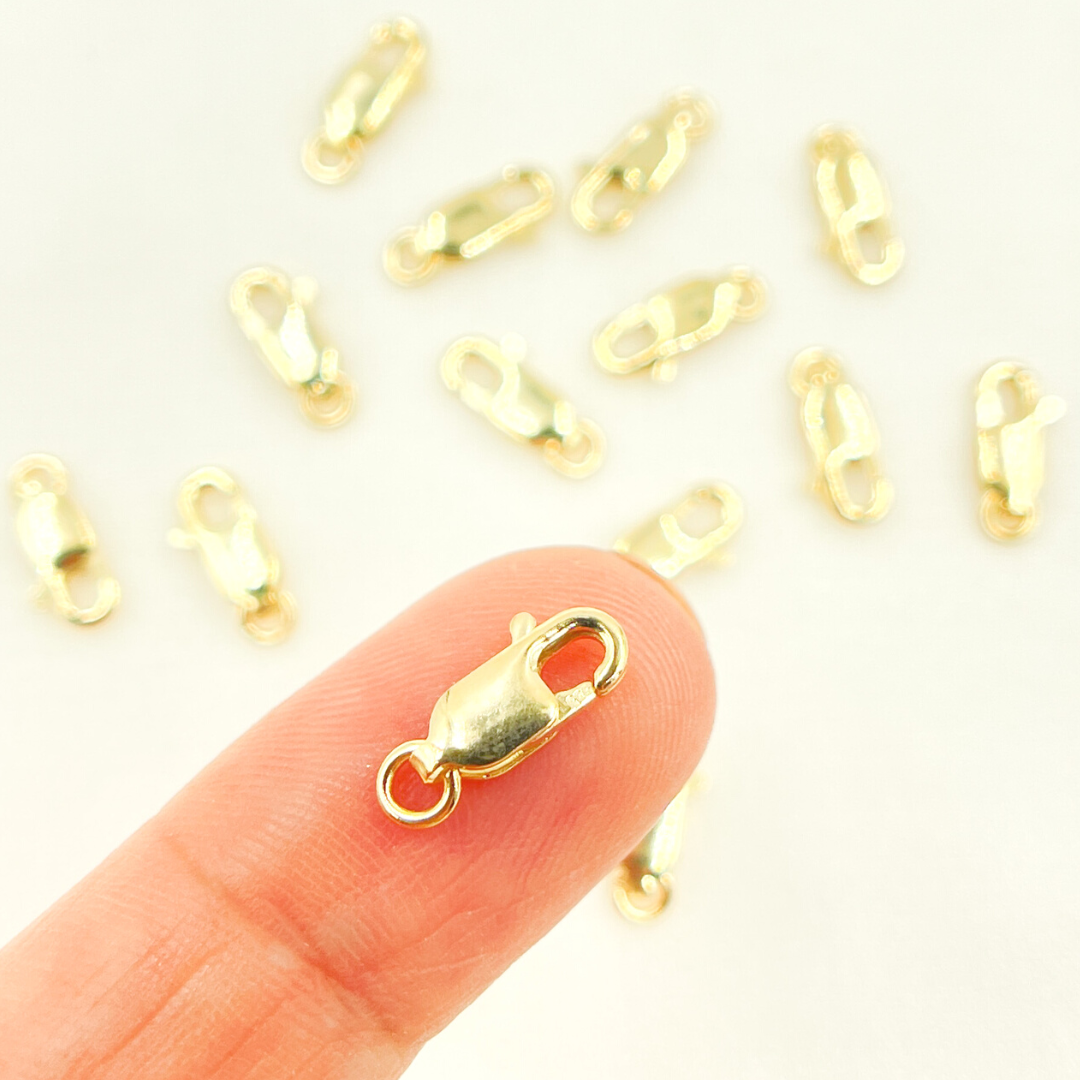 0014LC1WR14KY. 14K Solid Gold Lobster Clasp 10mm