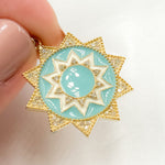 Load image into Gallery viewer, DP655A. Diamond Sterling Silver Star Enamel Pendant
