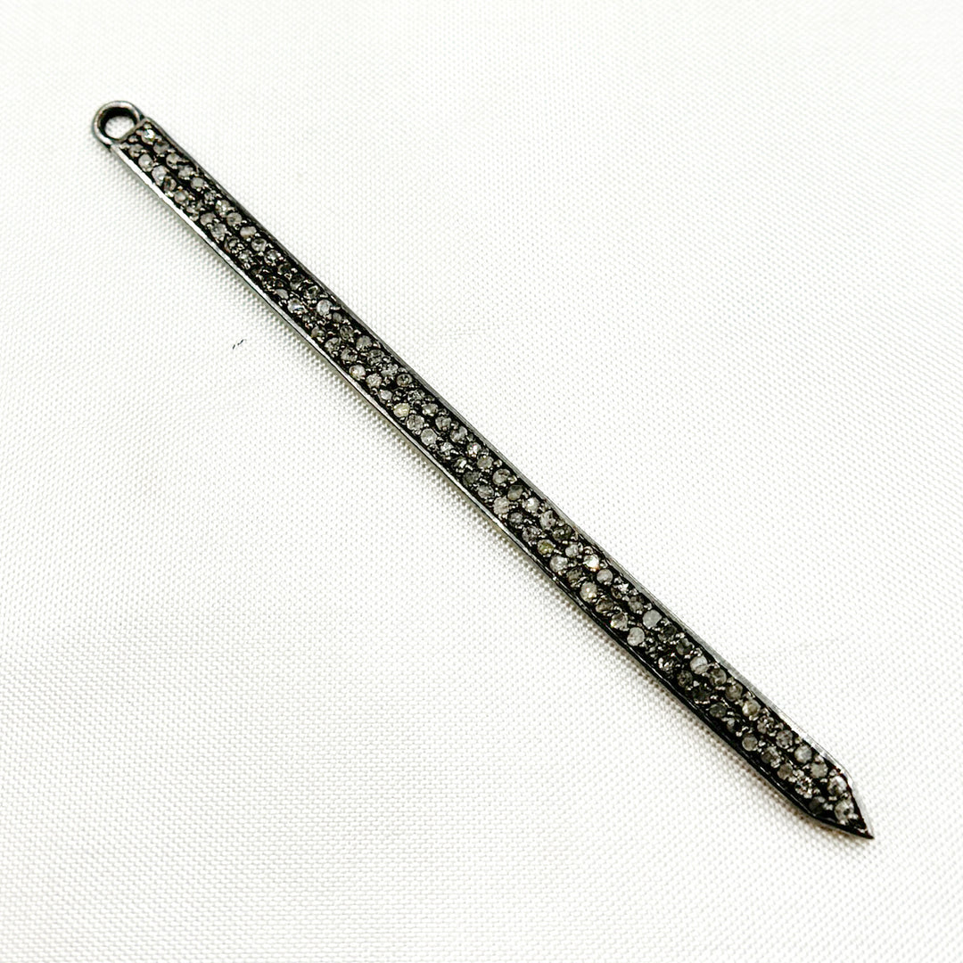 DC682. Diamond Silver Spike Pendant