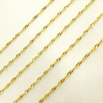 Load image into Gallery viewer, 028G2SLMSIT2byFt. 14K Solid Gold Singapore Chain
