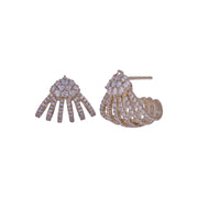 EFN54360. 14K Solid Gold Fancy Diamond Earring