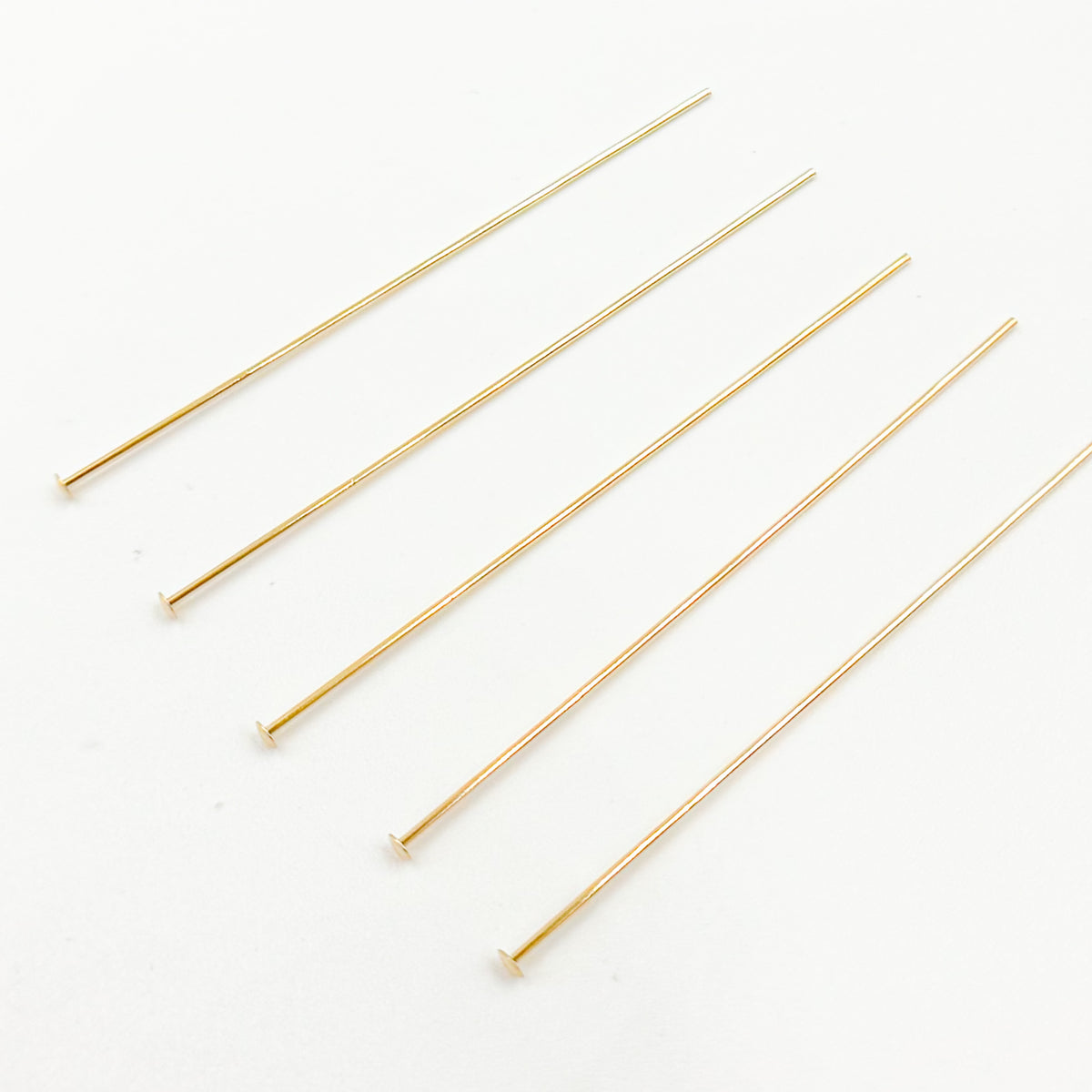 Gauge Gold-filled Flat 2 Inch Headpin