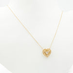 Load image into Gallery viewer, 14k Solid Gold Diamond Triple Heart Necklace. NFG71215
