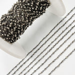 Load image into Gallery viewer, SPY3. Pyrite Wire Wrapped Beads Chain
