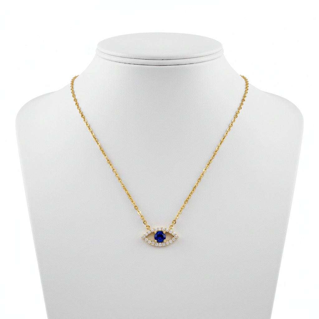 NFD72558. 14K Solid Gold Diamond and Gemstone Necklace