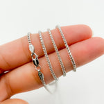 Load image into Gallery viewer, 050FRDTL426WG. 14K White Solid Gold Franco Link Chain
